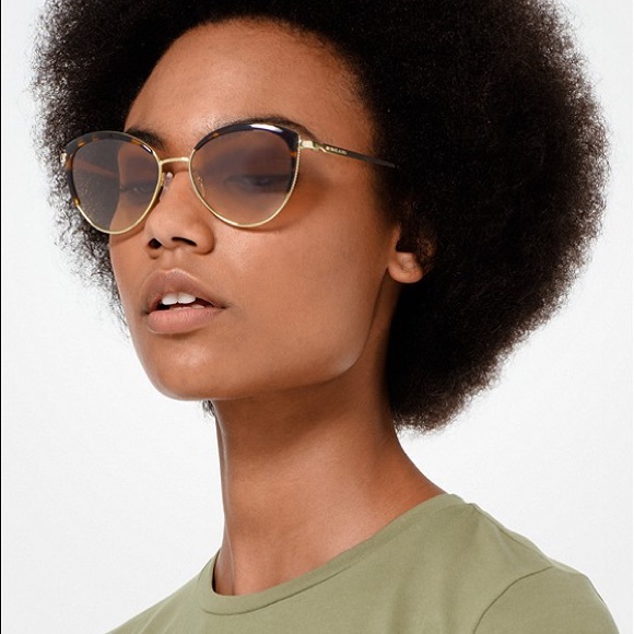 NWT Michael Kors Sunglasses Gold/Tortoise - Picture 1 of 6